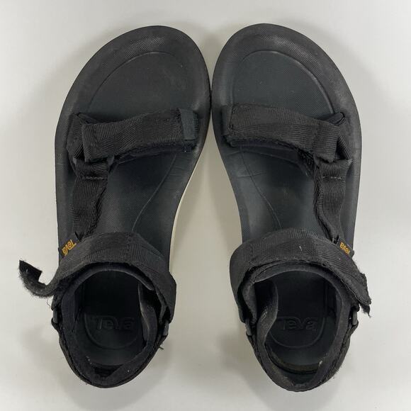 Teva Universal Premier Strappy Active Sandals Womens Size 6 Black Wedge Sole - Picture 6 of 9